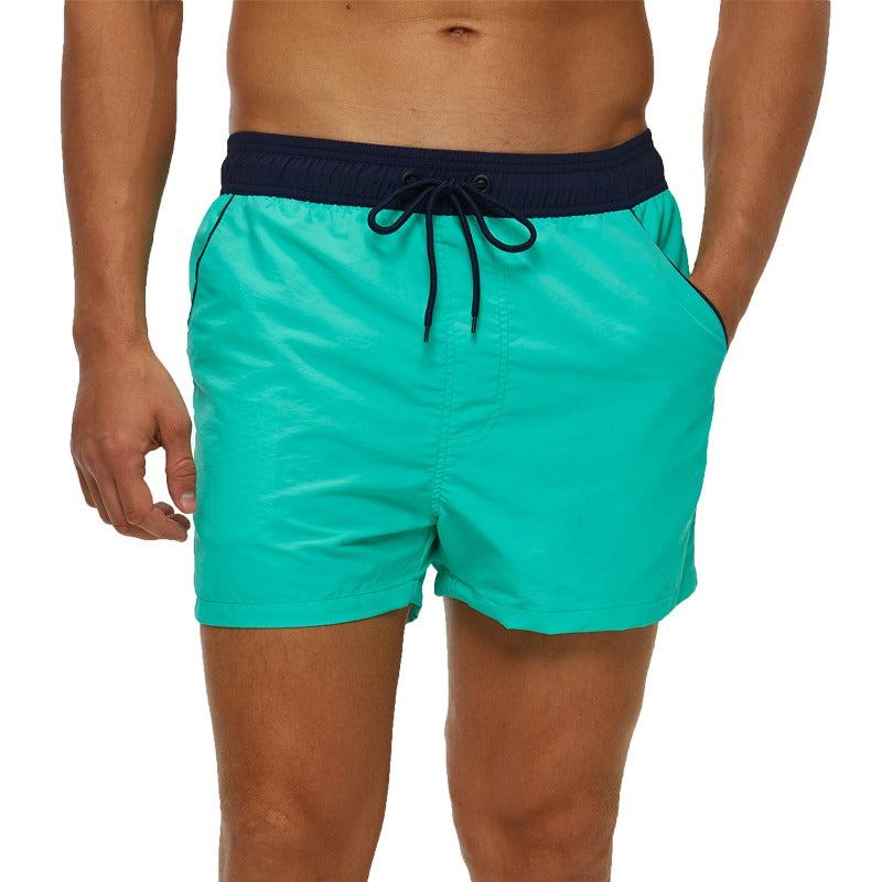 Men's Light Green Swim Trunks Shorts-Waves And Trunks