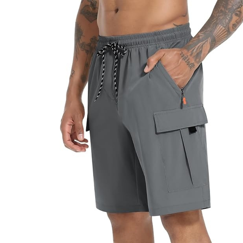 Lightweight Hiking Cargo Shorts – Stretchable Wear With Secure Pockets-Waves And Trunks