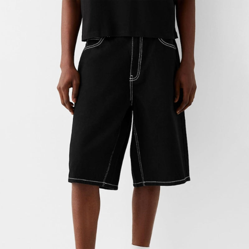 Loose Denim Shorts – Wide Fit with Functional Pockets-Waves And Trunks