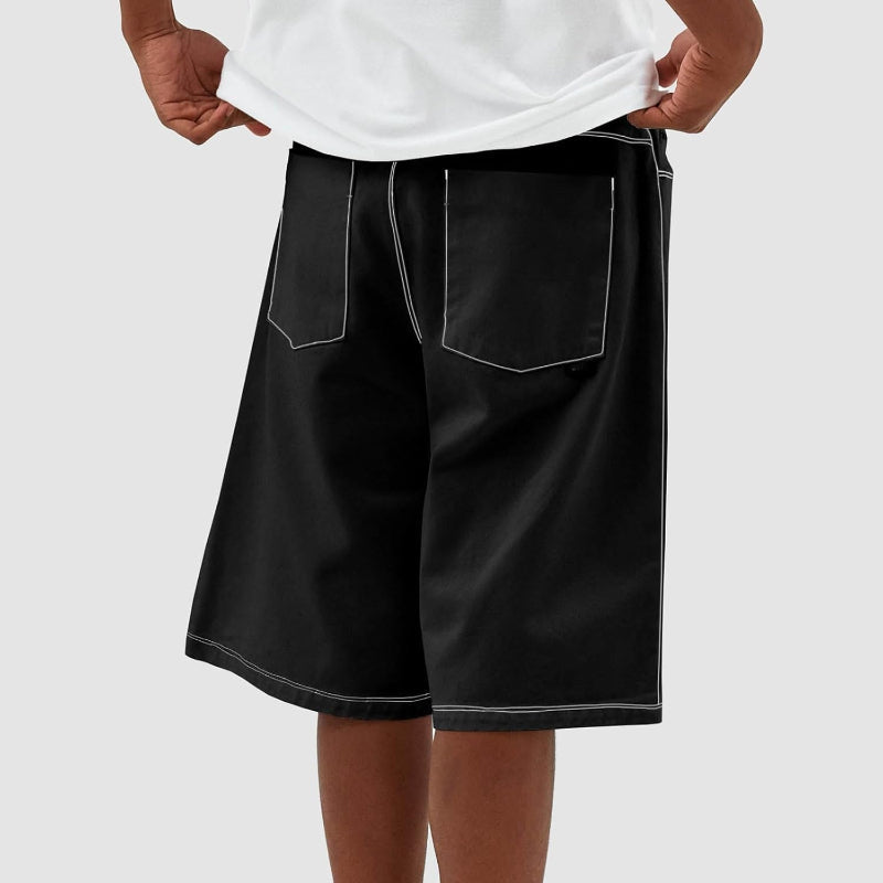 Loose Denim Shorts – Wide Fit with Functional Pockets-Waves And Trunks