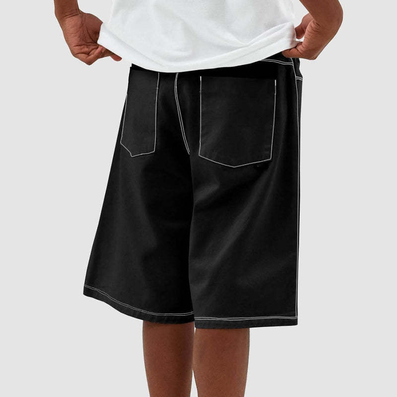 Loose Denim Shorts – Wide Fit with Functional Pockets-Waves And Trunks