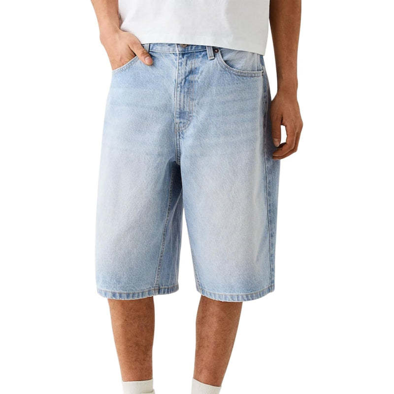 Loose Denim Shorts – Wide Fit with Functional Pockets-Waves And Trunks