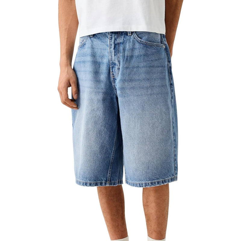Loose Denim Shorts – Wide Fit with Functional Pockets-Waves And Trunks