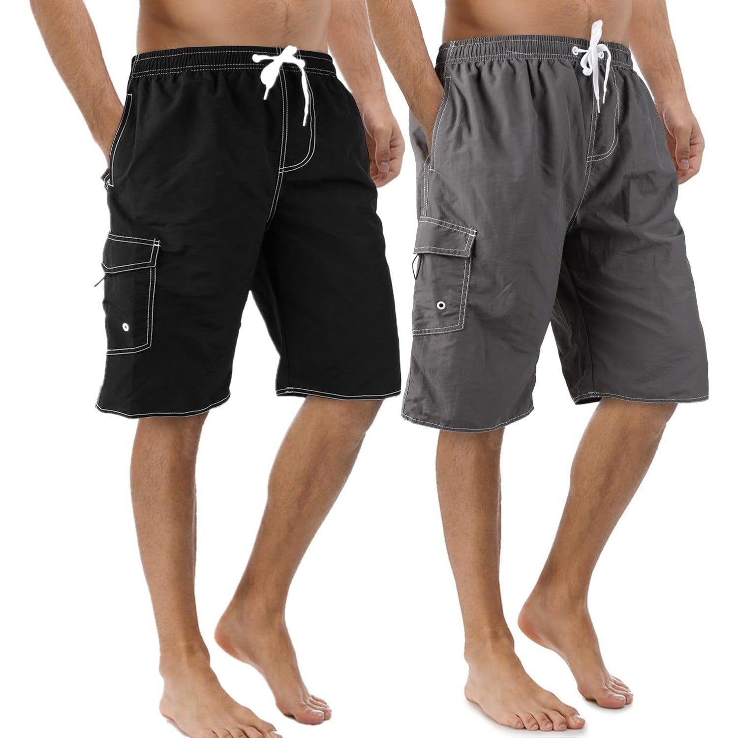 Mesh Lining Funny Swimwear-Waves And Trunks