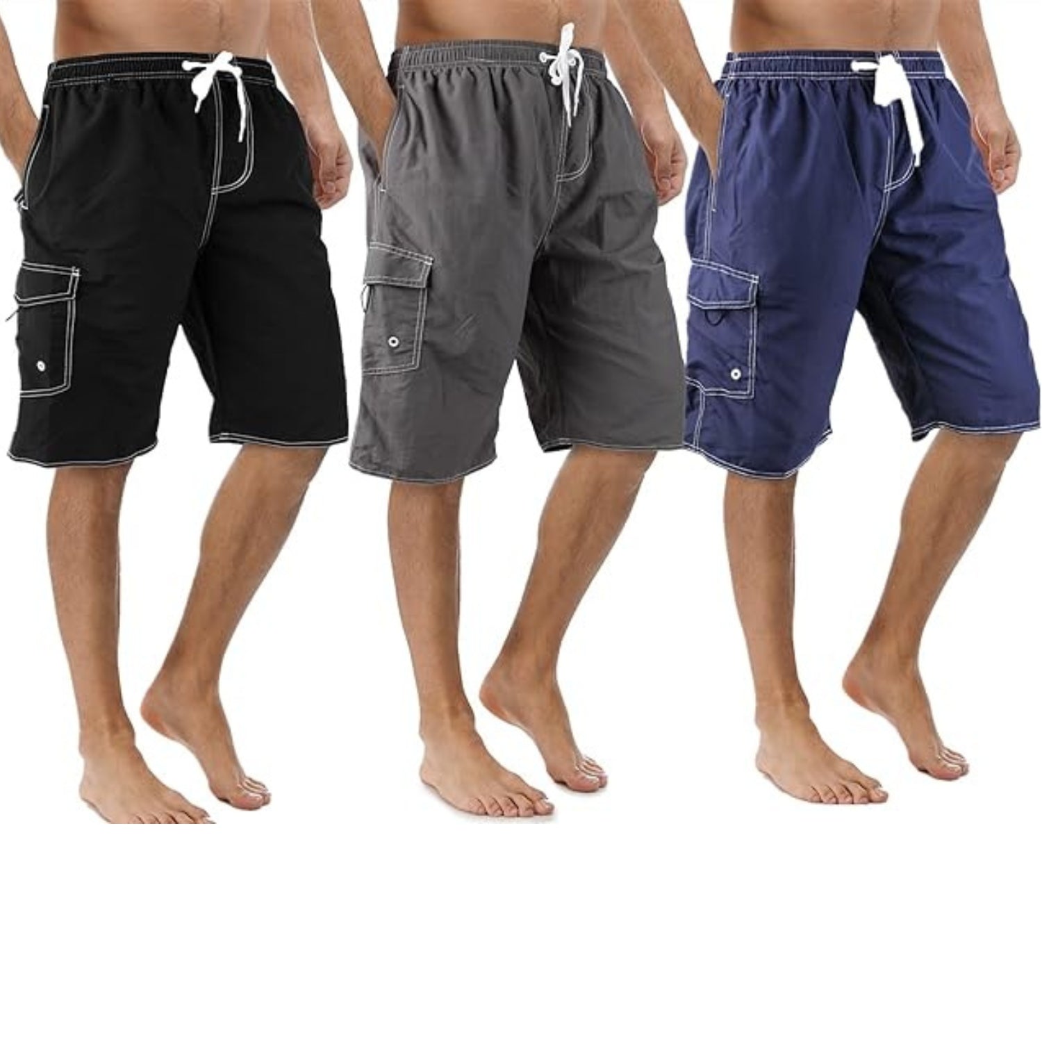 Mesh Lining Funny Swimwear-Waves And Trunks