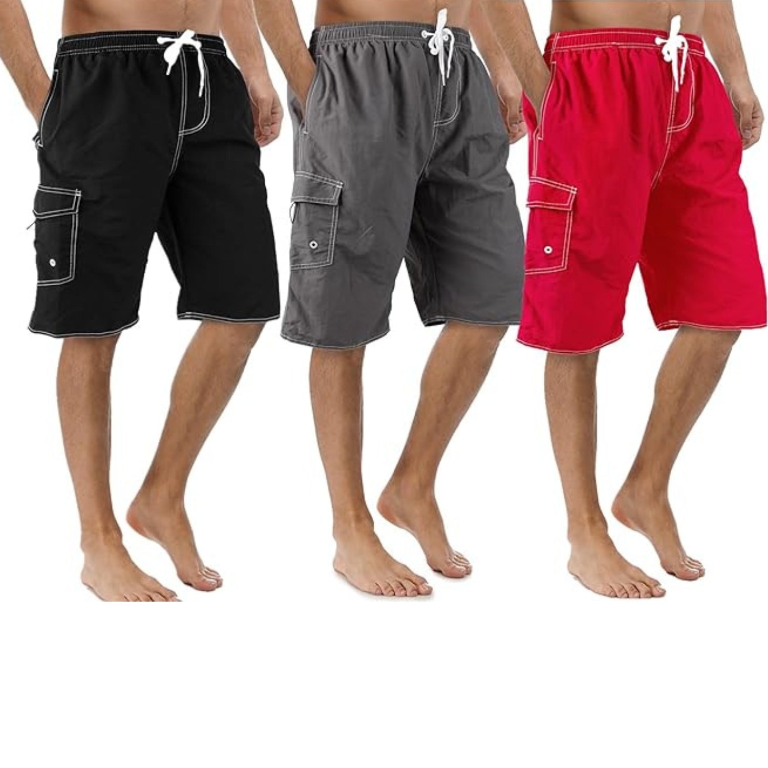 Mesh Lining Quick Dry Swimwear Set-Waves And Trunks