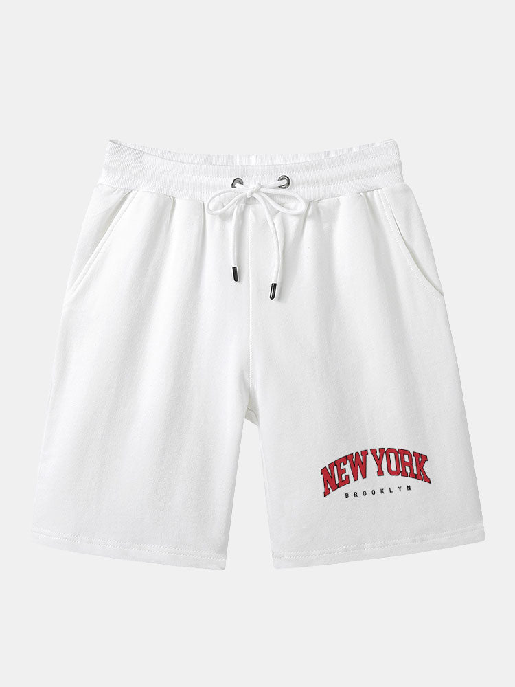 Solid Plain Printed Mid Length Shorts-Waves And Trunks