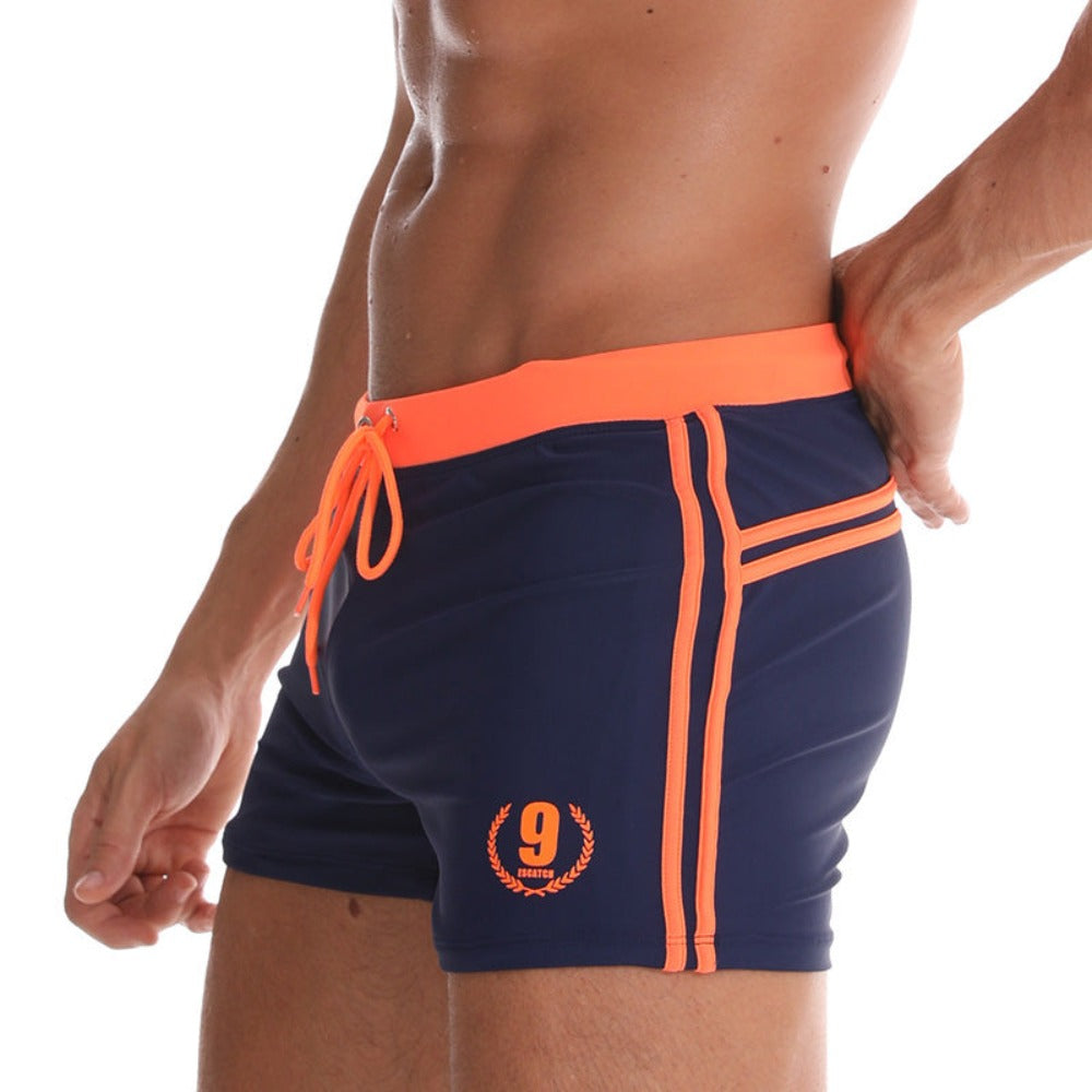 Navy Blue String Summer Brief-Waves And Trunks