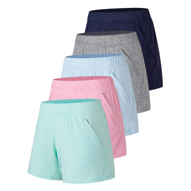 Zippered Pocket Gym Shorts – Pack Of Comfortable Activewear-Waves And Trunks