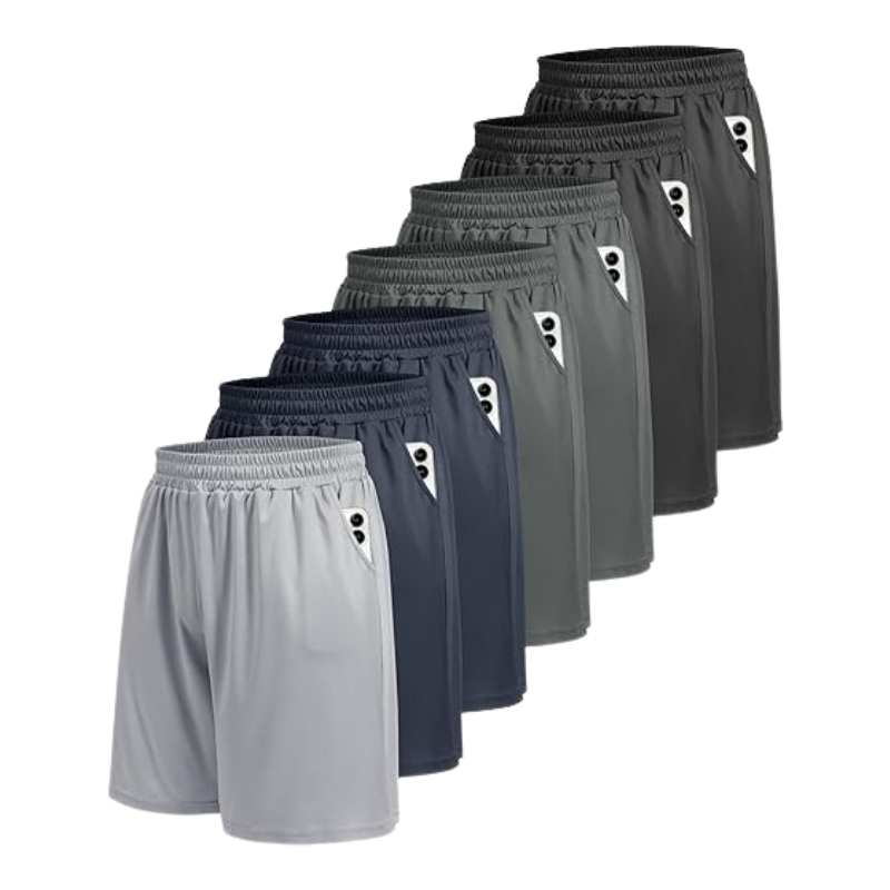 7 Pack Quick Dry Swim Trunks For Men-Waves And Trunks