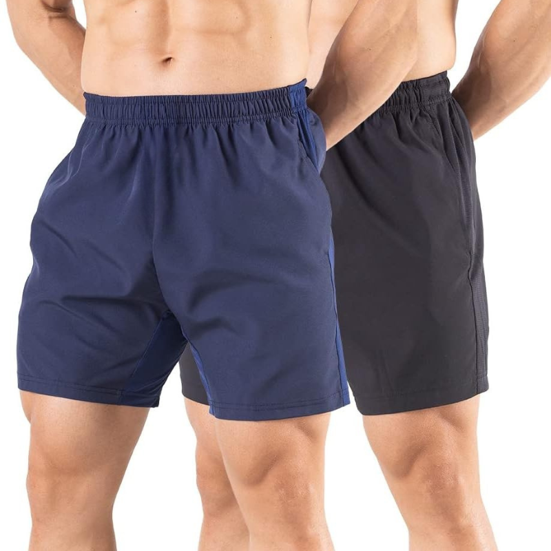 Pack 2 Quick Dry Athletic Shorts –  Comfort and Everyday Wear-Waves And Trunks