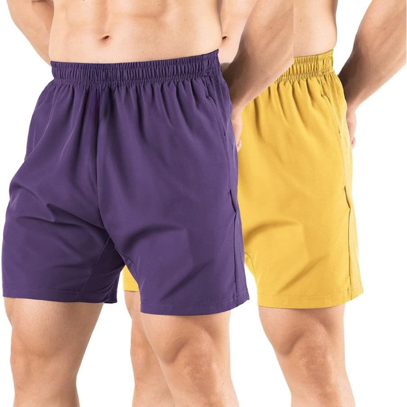Pack 2 Quick Dry Athletic Shorts –  Comfort and Everyday Wear-Waves And Trunks