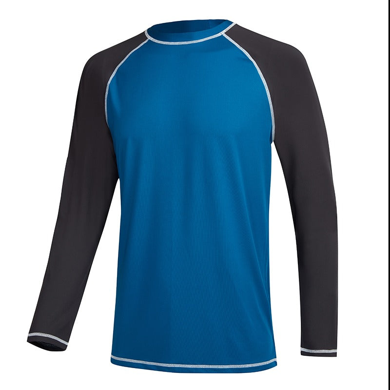 Surfing Swim Loose Peacock Blue Stretch Top-Waves And Trunks