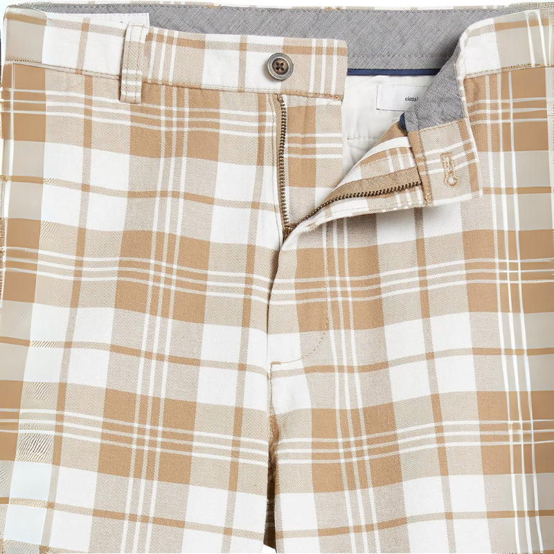 Classic Checkered Chino Shorts – Versatile Style for Every Occasion-Waves And Trunks