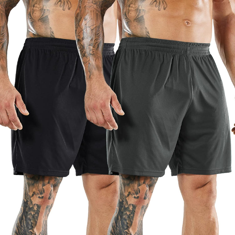 Quick Dry Athletic Shorts 2 Pack – Lightweight and High Performance-Waves And Trunks