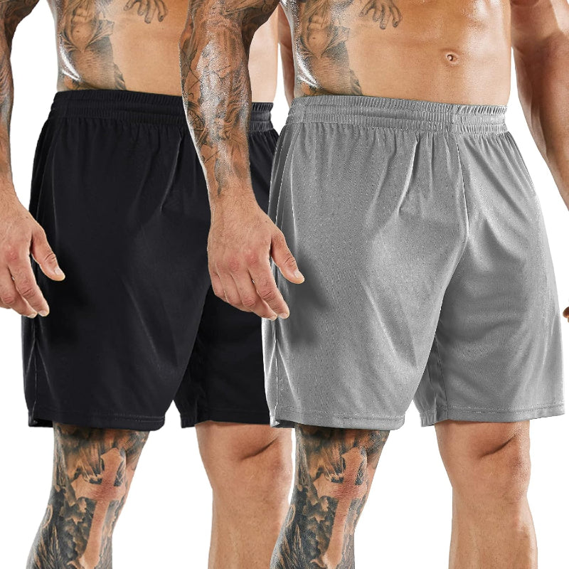 Quick Dry Athletic Shorts 2 Pack – Lightweight and High Performance-Waves And Trunks