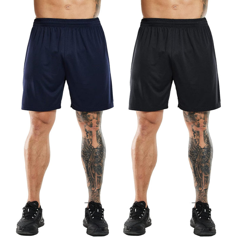 Quick Dry Athletic Shorts 2 Pack – Lightweight and High Performance-Waves And Trunks