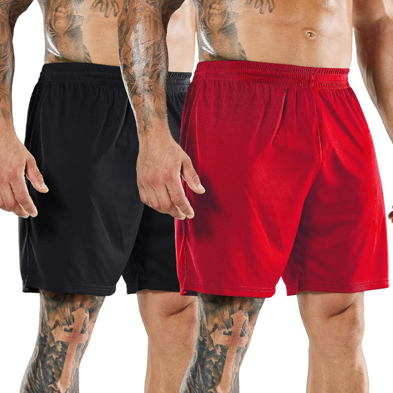 Quick Dry Athletic Shorts 2 Pack – Lightweight and High Performance-Waves And Trunks