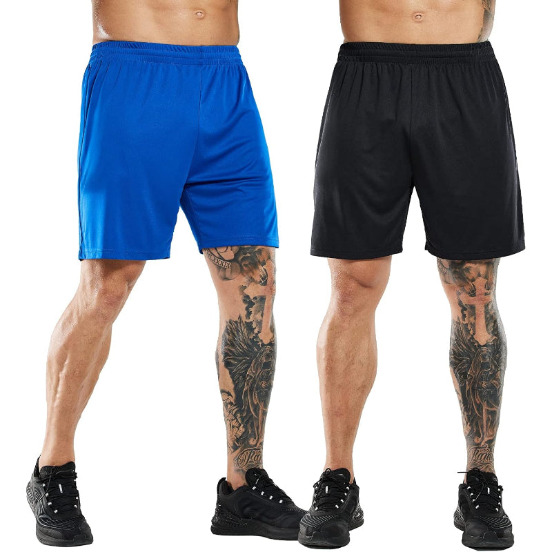 Quick Dry Athletic Shorts 2 Pack – Lightweight and High Performance-Waves And Trunks