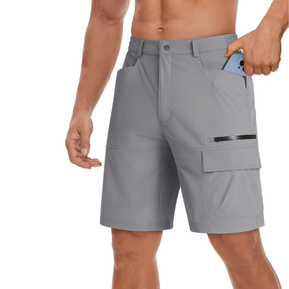 Quick-Dry Cargo Shorts – Lightweight Outdoor Utility with Pockets-Waves And Trunks