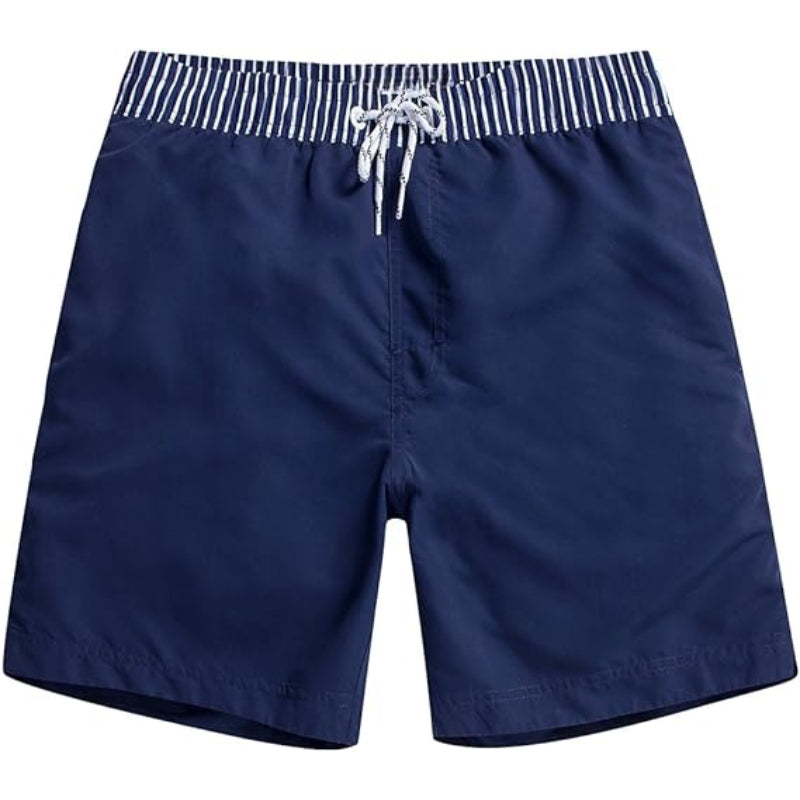 Quick Dry Drawstring Swim Shorts-Waves And Trunks