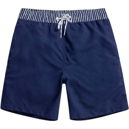 Quick Dry Drawstring Swim Shorts-Waves And Trunks