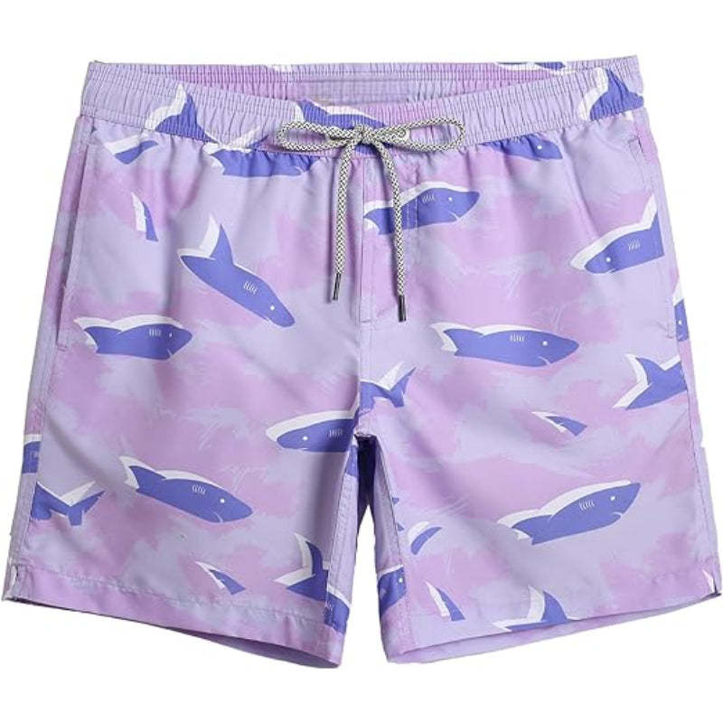 Quick Dry Drawstring Swim Shorts-Waves And Trunks