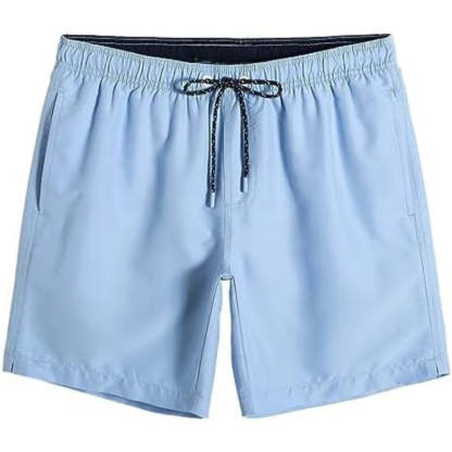 Quick Dry Drawstring Swim Shorts-Waves And Trunks