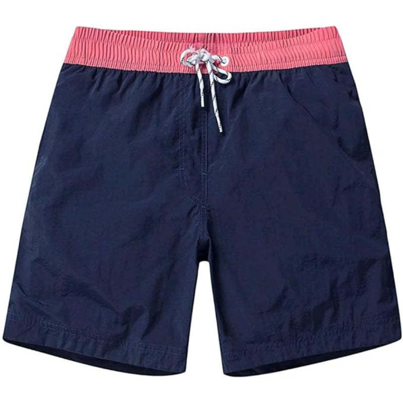 Quick Dry Drawstring Swim Shorts-Waves And Trunks