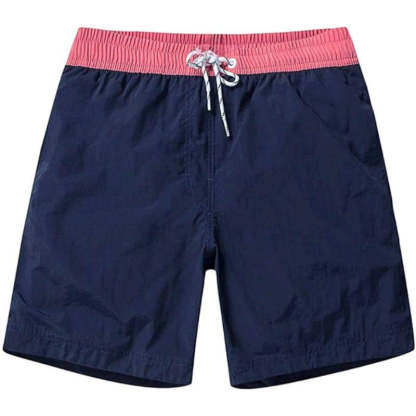 Quick Dry Drawstring Swim Shorts-Waves And Trunks