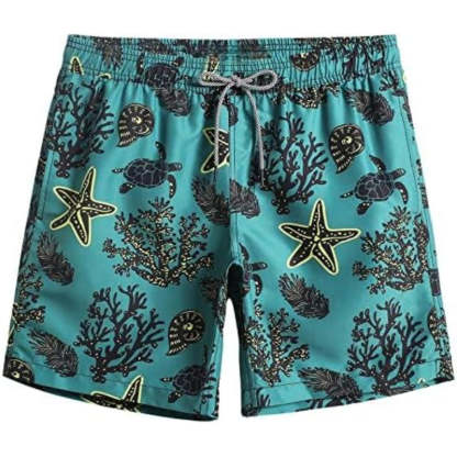 Quick Dry Drawstring Swim Shorts-Waves And Trunks