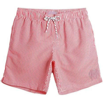 Quick Dry Patterned Swim Shorts-Waves And Trunks