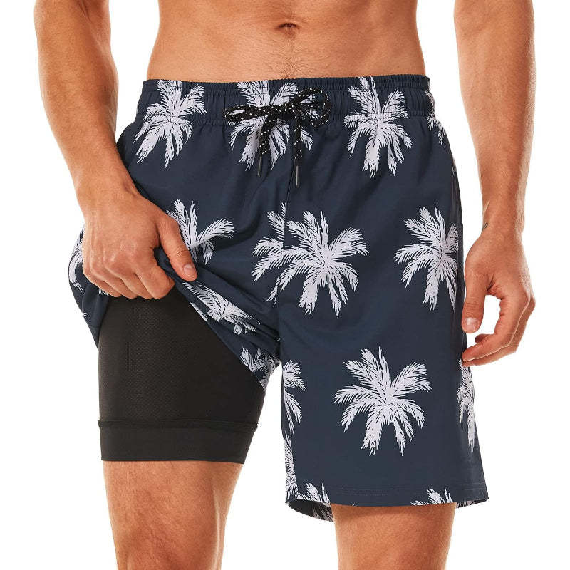 Quick Dry Printed Swim Shorts Lightweight and Stretchable Fit-Waves And Trunks
