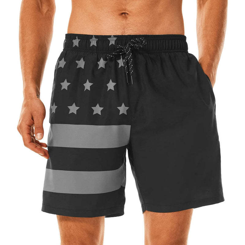 Quick Dry Printed Swim Shorts Lightweight and Stretchable Fit-Waves And Trunks