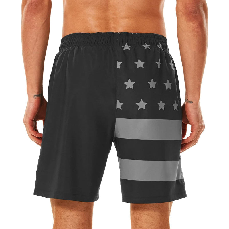 Quick Dry Printed Swim Shorts Lightweight and Stretchable Fit-Waves And Trunks