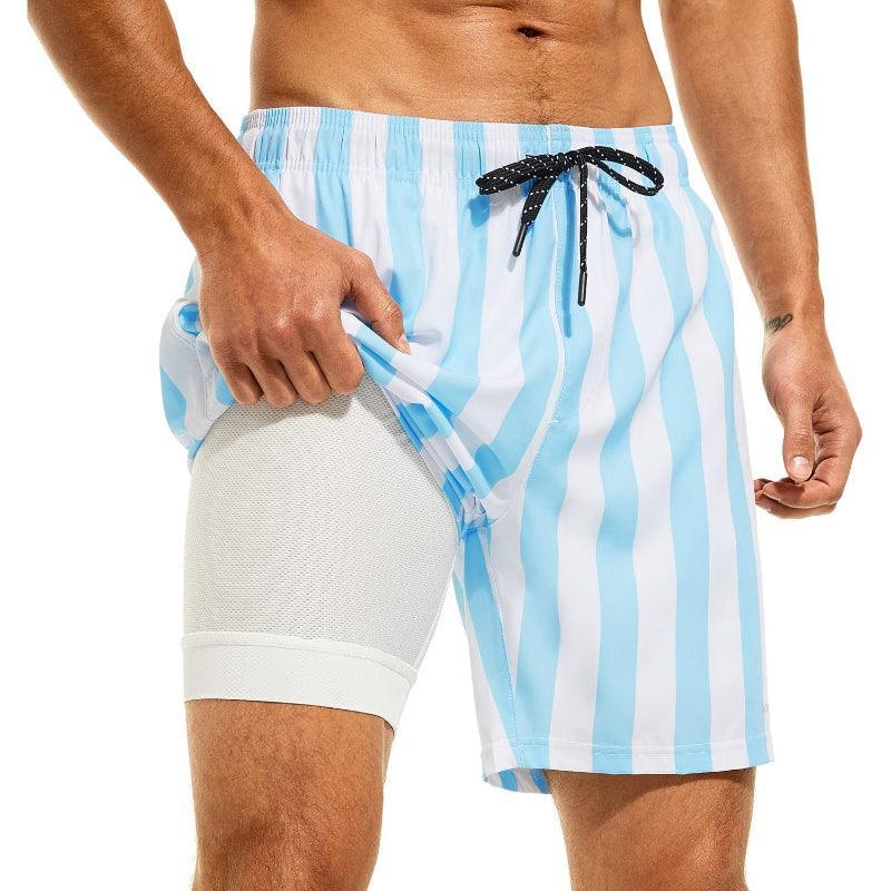 Quick Dry Stripe Swim Shorts – Fast Drying and Stylish Fit-Waves And Trunks