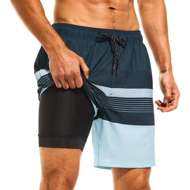 Quick Dry Stripe Swim Shorts – Fast Drying and Stylish Fit-Waves And Trunks