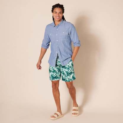 Quick Dry Swim Trunk-Waves And Trunks