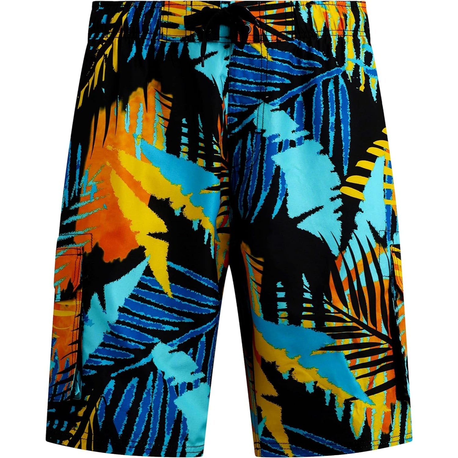 Side Pocketed Drawstring Swim Shorts-Waves And Trunks