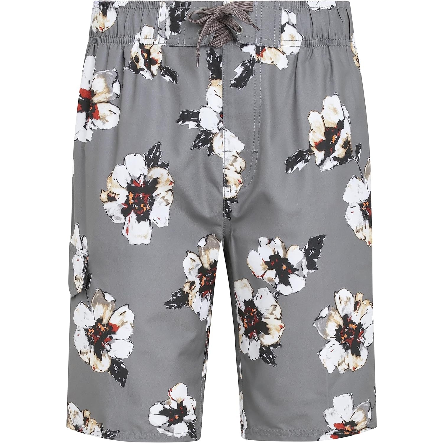 Side Pocketed Drawstring Swim Shorts-Waves And Trunks