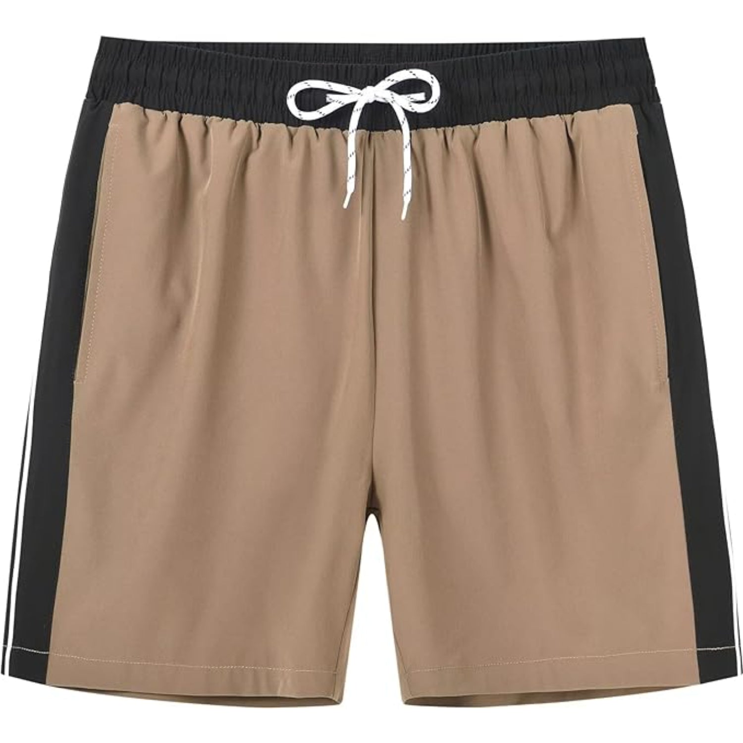 Stretchable Swim Shorts With Zipper Pockets-Waves And Trunks