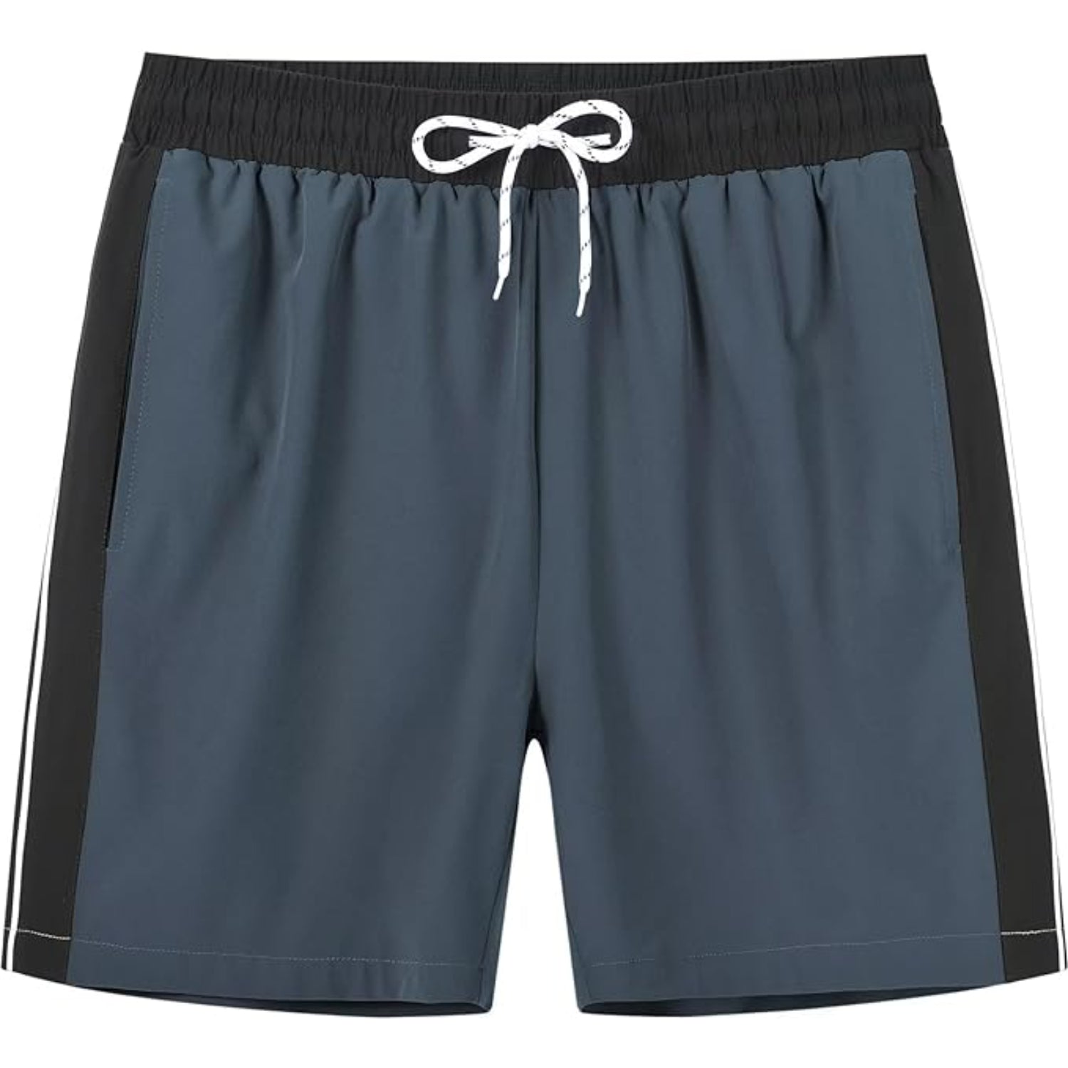 Stretchable Swim Shorts With Zipper Pockets-Waves And Trunks