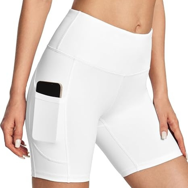 The Stretchy Workout Shorts – High Waist and Pocket Design-Waves And Trunks