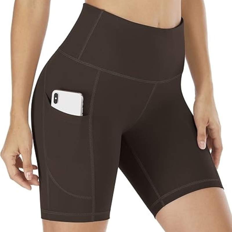 The Stretchy Workout Shorts – High Waist and Pocket Design-Waves And Trunks
