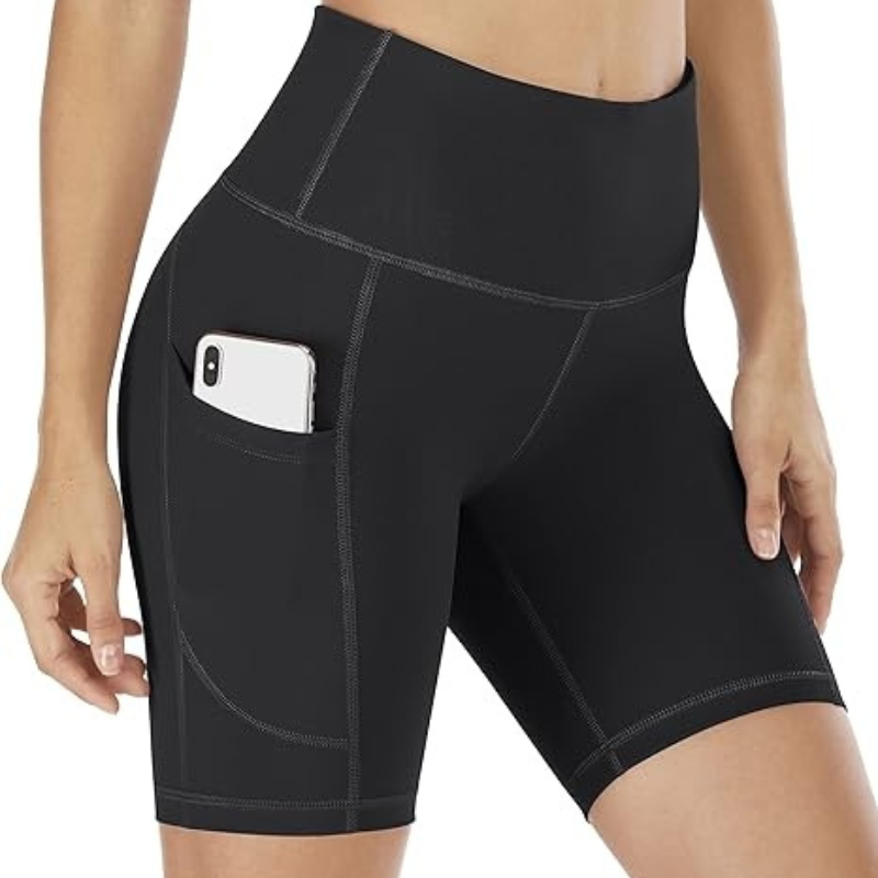 The Stretchy Workout Shorts – High Waist and Pocket Design-Waves And Trunks