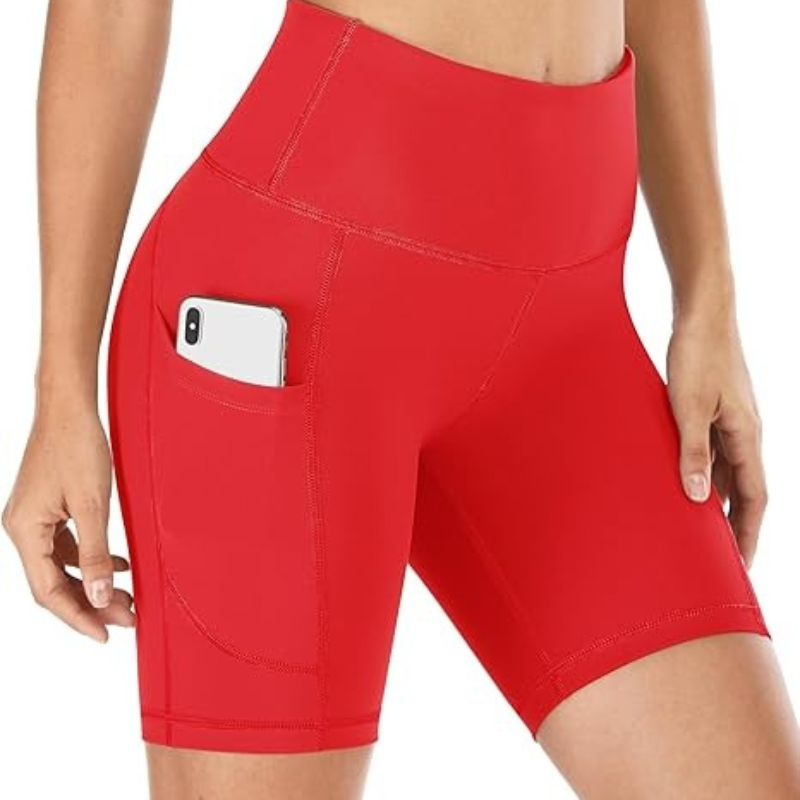 The Stretchy Workout Shorts – High Waist and Pocket Design-Waves And Trunks