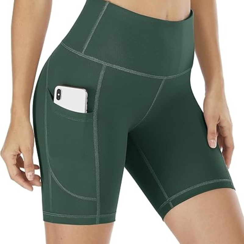 The Stretchy Workout Shorts – High Waist and Pocket Design-Waves And Trunks