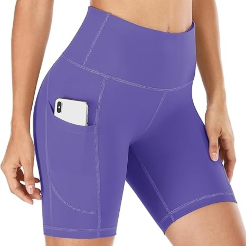 The Stretchy Workout Shorts – High Waist and Pocket Design-Waves And Trunks