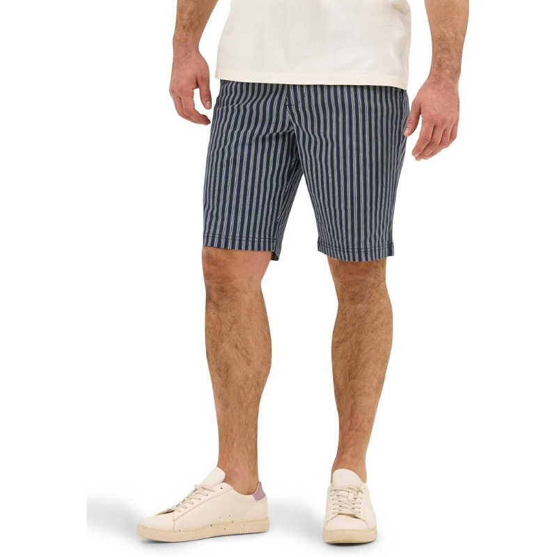 Striped Casual Flat Front Shorts – Lightweight and Stylish-Waves And Trunks