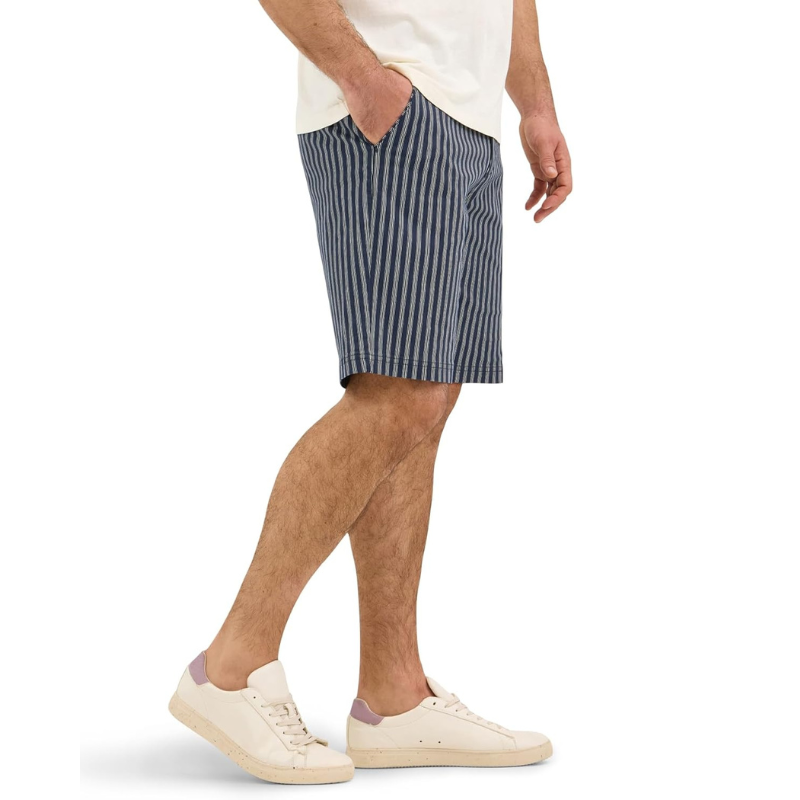 Striped Casual Flat Front Shorts – Lightweight and Stylish-Waves And Trunks